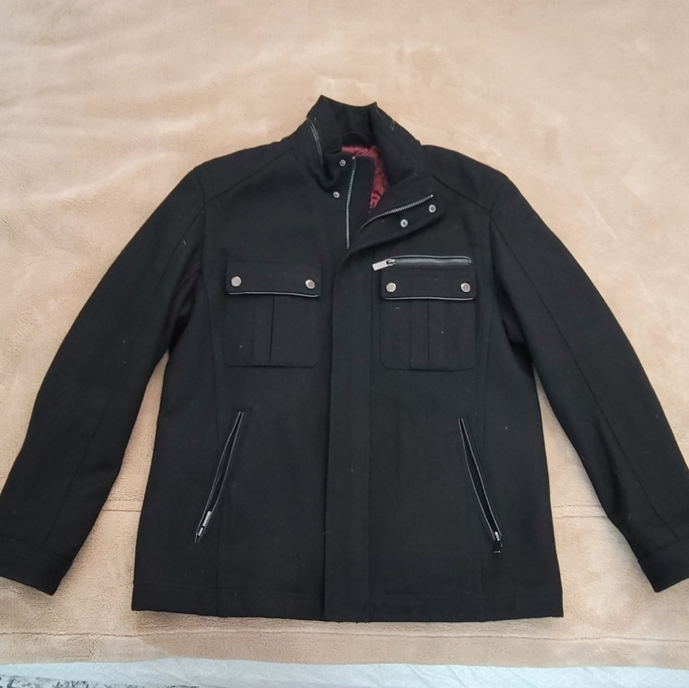 Express Black Wool Blend Jacket / Coat